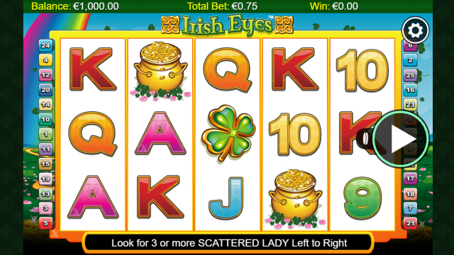 Игровой интерфейс Irish Eyes 3