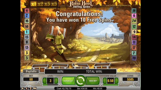 Бонусная игра Robin Hood Shifting Riches 5