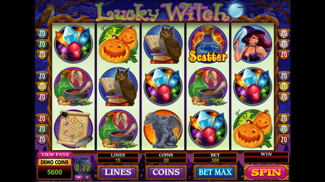 Игровой интерфейс Lucky Witch 8