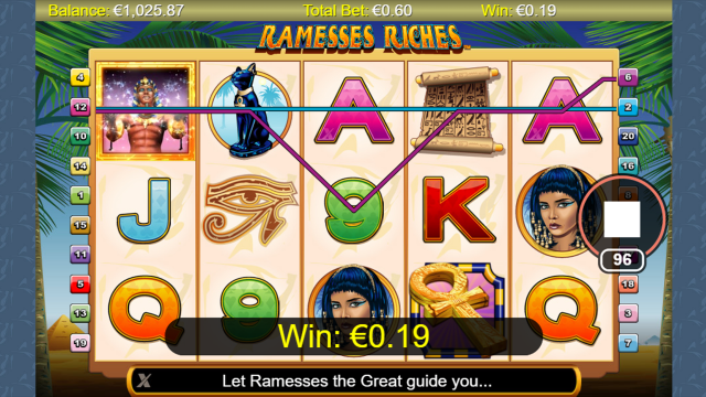 Игровой интерфейс Ramesses Riches 8