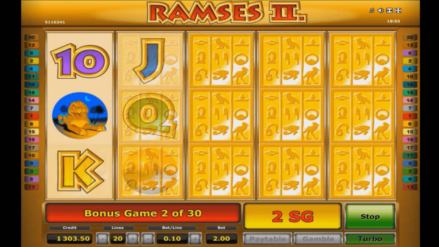Игровой интерфейс Ramses II Deluxe 4