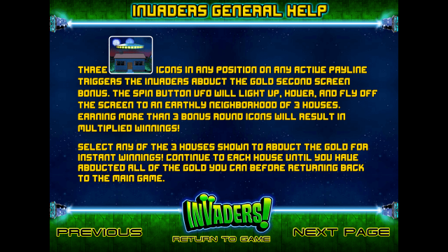 Игровой интерфейс Invaders 6