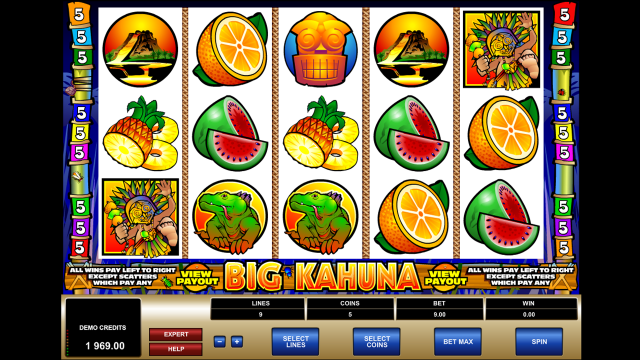 Бонусная игра Big Kahuna 10